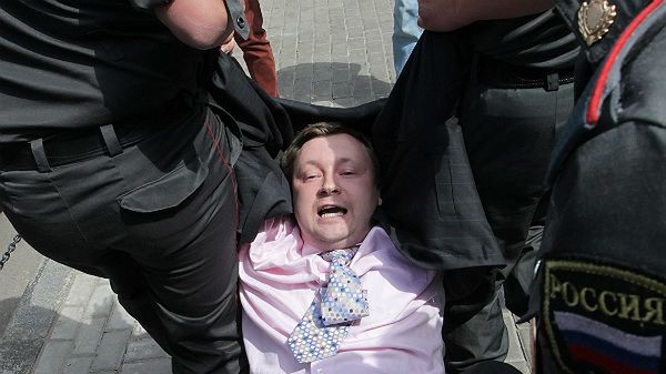 Zatrzymania w Moskwie