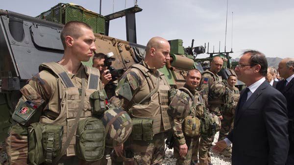 Francois Hollande w Afganistanie