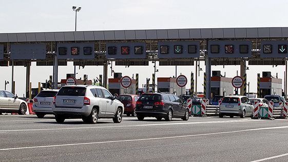 Bramka na autostradzie A4. Zdjęcie ilustracyjne z Gliwic