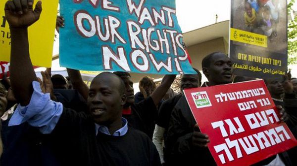 Protest afrykańskich imigrantów w Izraelu (grudzień 2011 roku)