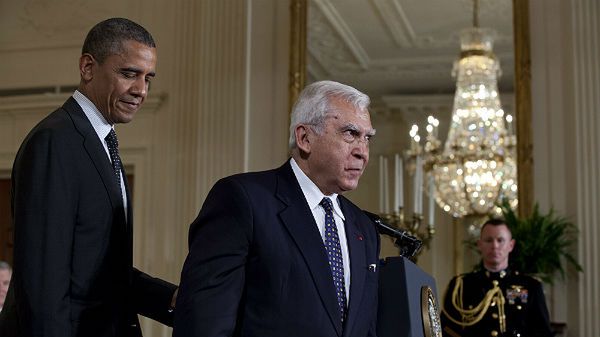 Adam Rotfeld i Barack Obama
