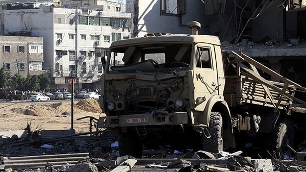 Zbombardowane miasto Al Saraya