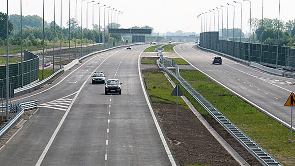 Autostrada A2 w okolicy Grodziska Mazowieckiego