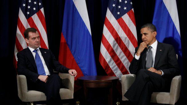 Dmitrij Miedwiediew i Barack Obama
