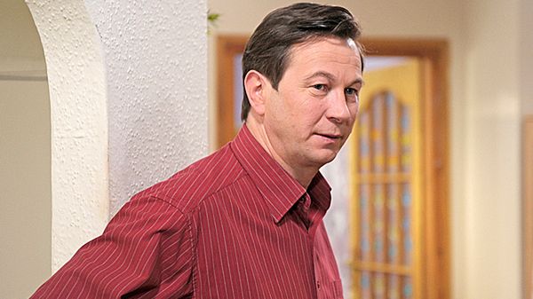 Piotr Cyrwus na planie "Klanu"