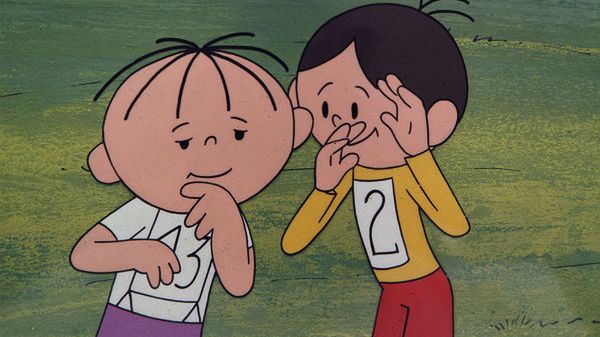 Kadr z filmu animowanego "Bolek i Lolek"