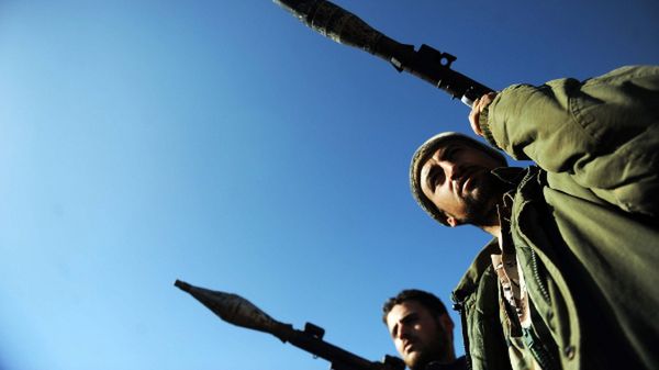 Członkowie Wolnej Armii Syryjskiej