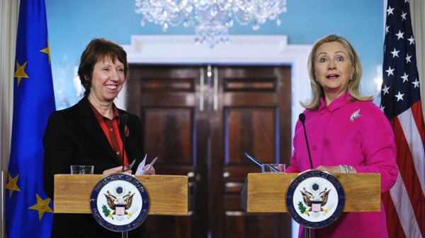 Catherine Ashton i Hillary Clinton