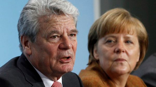 Joachim Gauck i Angela Merkel
