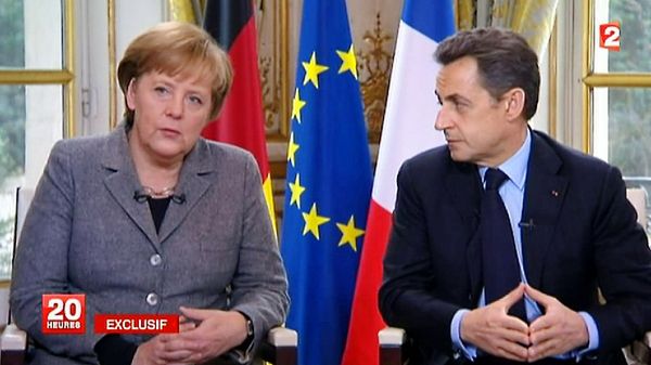 Angela Merkel i Nicolas Sarkozy