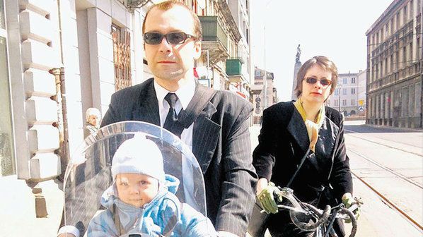 Witold Kopeć do kościoła jeździ rowerem. Z całą rodziną