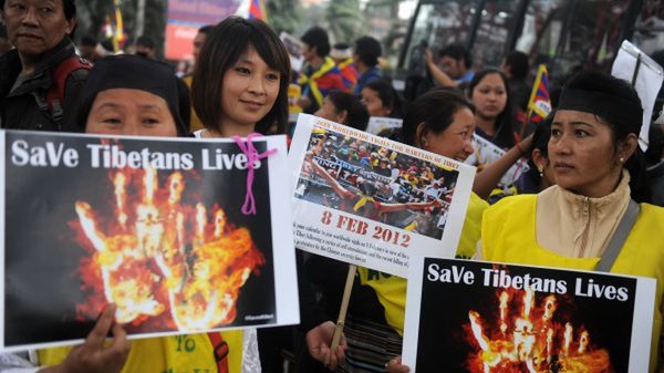 Antychińskie demonstracje Tybetańczyków