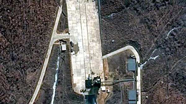 Północnokoreański ośrodek startowy Tongchang-ri przy granicy z Chinami