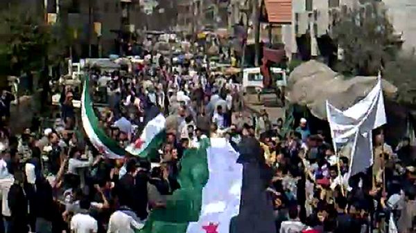 Antyprezydenckie protesty w Damaszku