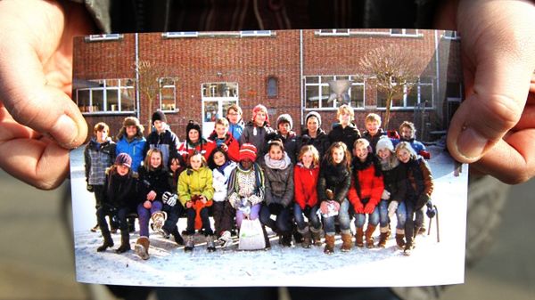 Zdjęcie jednej z klas wracających z ferii