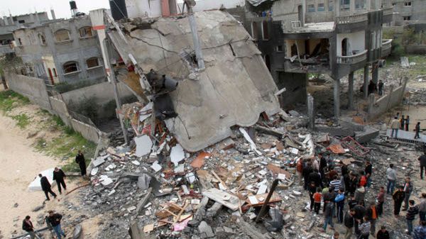 Efekt izraelskich bombardowań