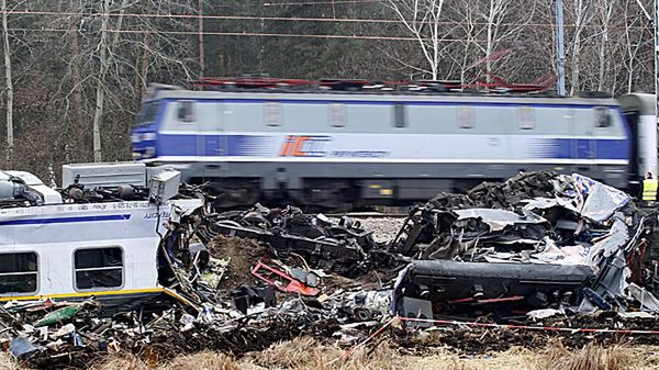 Miejsce katastrofy kolejowej pod Szczekocinami