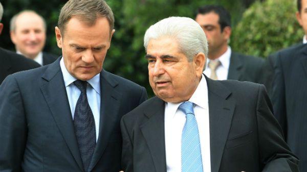 Premier Donald Tusk i prezydent Republiki Cypryjskiej Dimitris Christofias