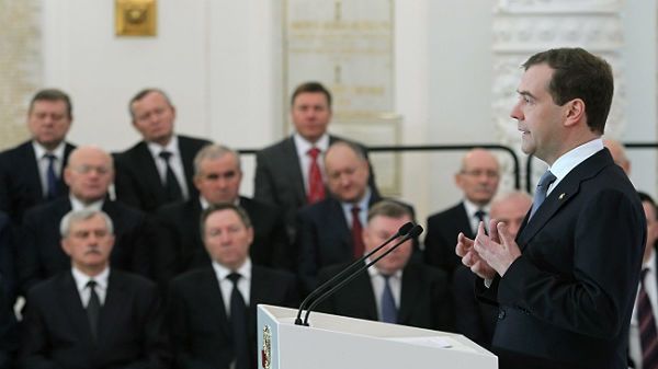 Prezydent Rosji Dmitrij Miedwiediew