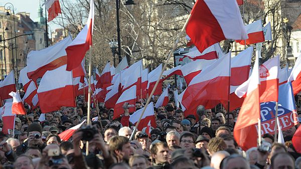 Demonstracja w drugą rocznicę katastrofy smoleńskiej