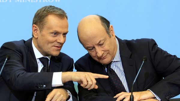 Premier Donald Tusk i minister finansów Jacek Rostowski