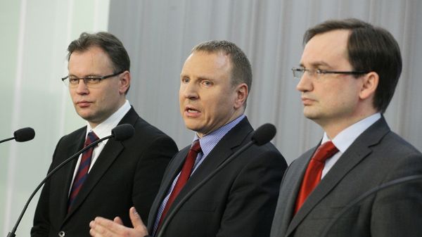 Zbigniew Ziobro, Jacek Kurski i Arkadiusz Mularczyk z Solidarnej Polski