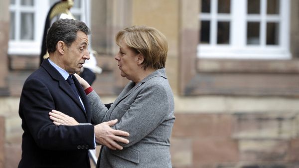 Nicolas Sarkozy i Angela Merkel