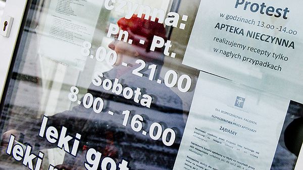 W czasie protestu apteki mają być nieczynne codziennie od 13.00 do 14.00