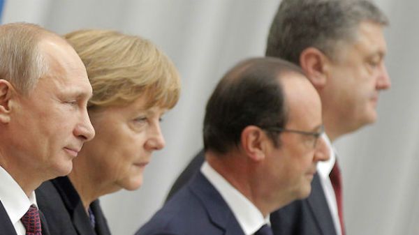 Uczestnicy rozmów w Mińsku