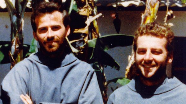 O. Michał Tomaszek (z lewej) i o. Zbigniew Strzałkowski