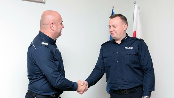 Podkomisarz Michał Godyń, który odnalazł 2-letniego Adasia