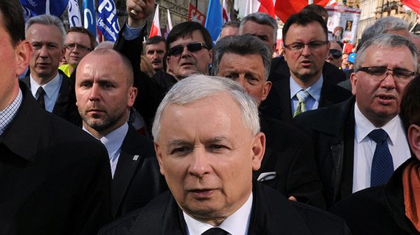 Jarosław Kaczyński podczas Ogólnopolskiego Marszu w Obronie Wolnych Mediów i TV Trwam - zdj. archiwalne