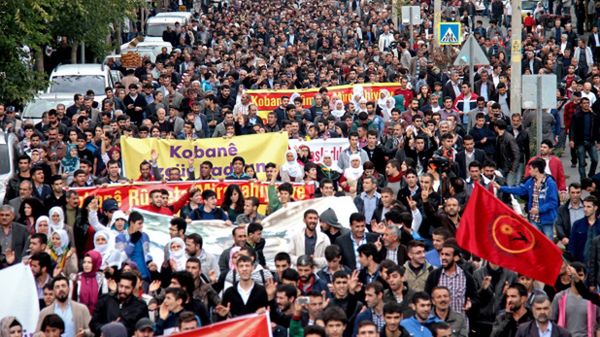 Protesty Kurdów w Diyarbakir