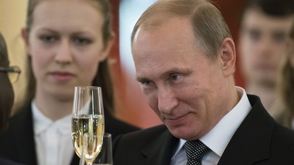 Władimir Putin na spotkaniu z ambasadorami na Kremlu