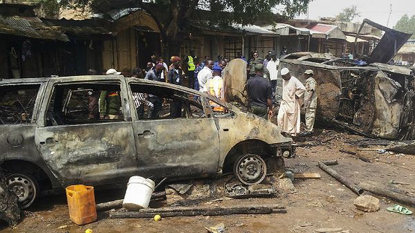 Miasteczko Dukku po ataku Boko Haram w 2014 roku