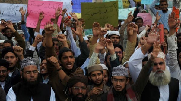 Protest w Karaczi, Pakistan