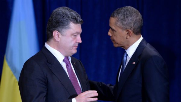Petro Poroszenko i Barack Obama