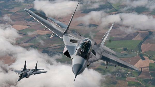 Polskie myśliwce MiG-29 nad Litwą