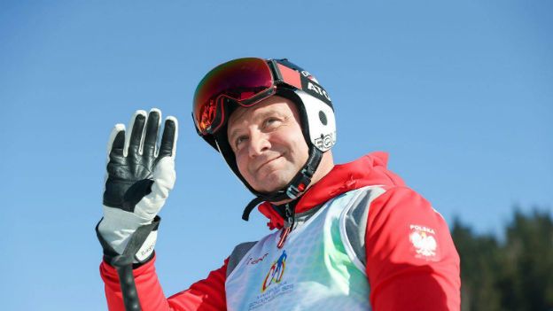 Andrzej Duda  na nartach