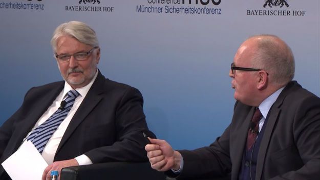 Witold Waszczykowski i Frans Timmermans