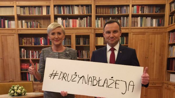 Andrzej i Agata Duda z pomocą dla Błażeja Cymermana