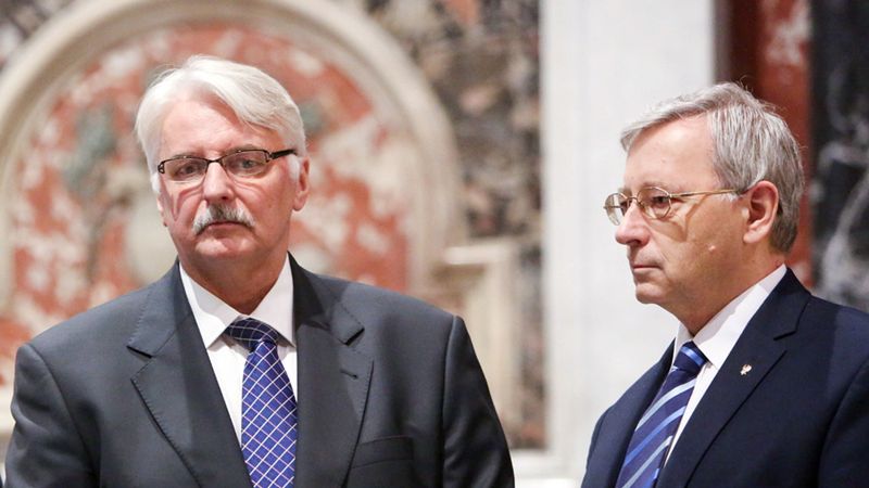 Minister spraw zagranicznych RP Witold Waszczykowski i szef jego gabinetu politycznego Jan Parys.