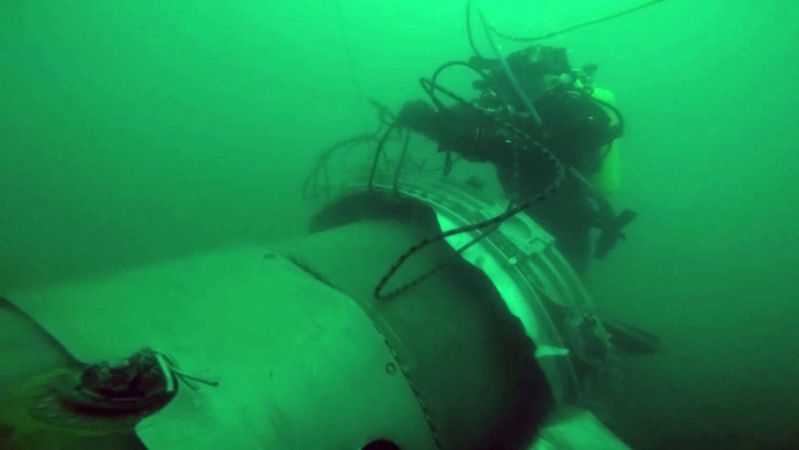 Operacja podnoszenia fragmentów Tu-154 z dna Morza Czarnego.