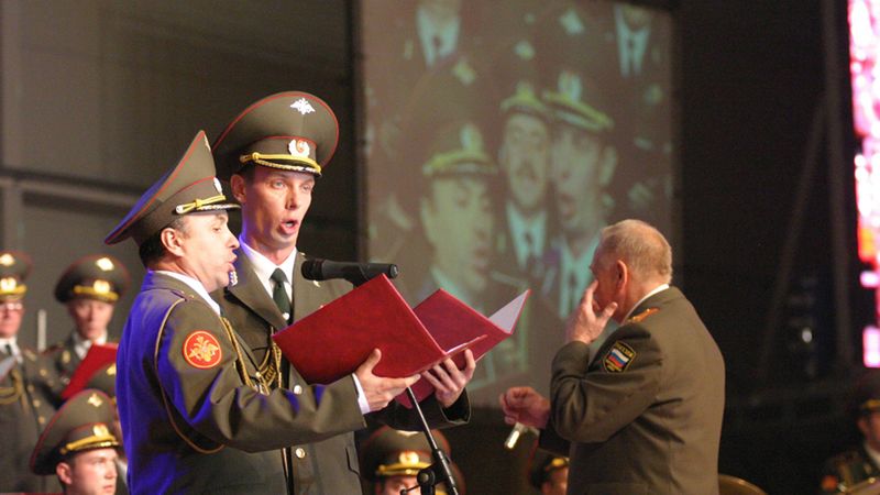 Chór Aleksandrowa podczas koncertu w Lublinie w 2004 r.