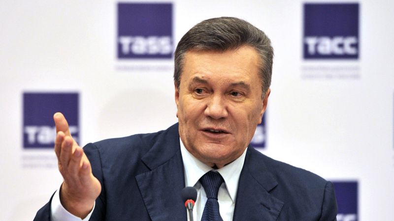 Były prezydent Ukrainy Wiktor Janukowycz