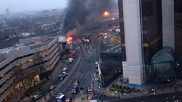 Londyn: miejsce katastrofy helikoptera