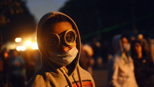 Uczestnicy nocnych starć w Kairze