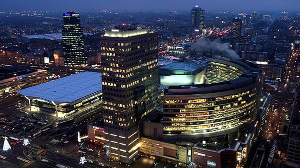Dworzec Centralny i centrum handlowe Złote Tarasy