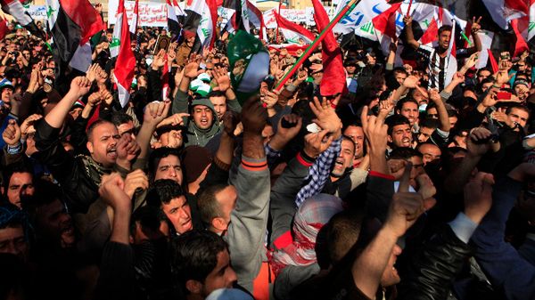 Antyrządowa manifestacja w Bagdadzie