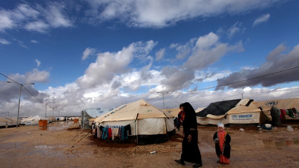 Obóz dla uchodźców w Jordanii